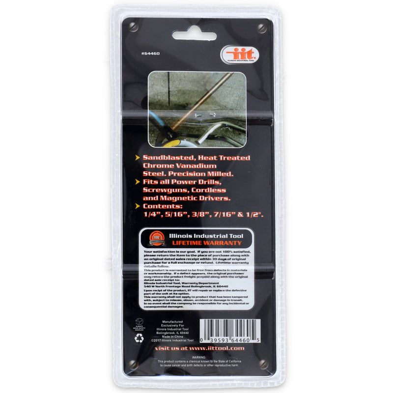IIT 5pk 6'' MAGNETIC NUT SETTERS