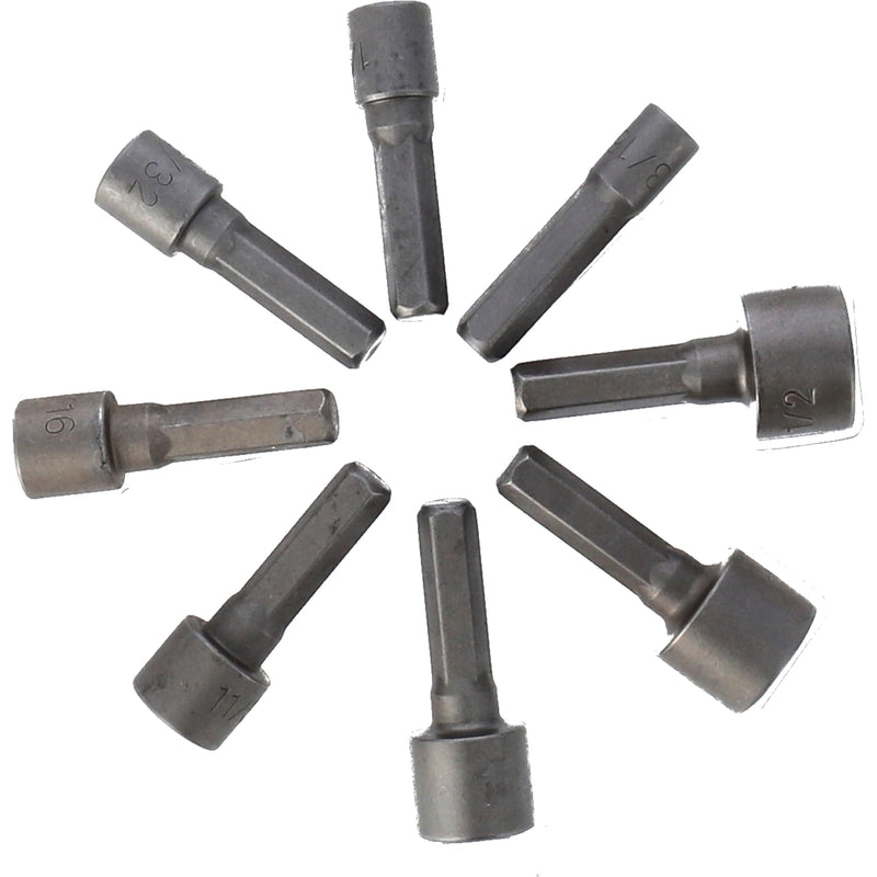 IIT 8pc NUTSETTER WITH HEX SHANK