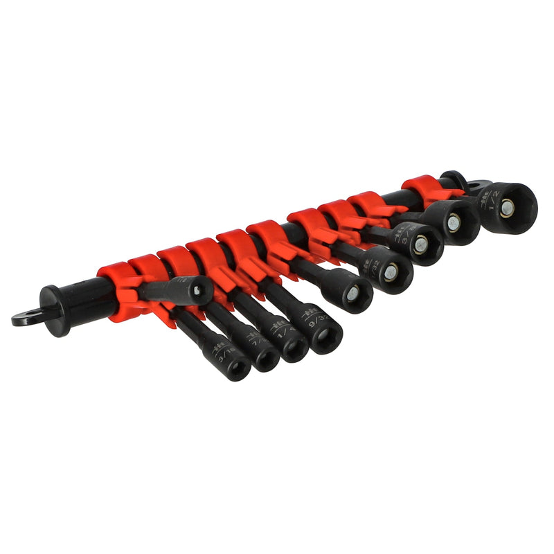 IIT PRO 20PC MAGNETIC NUT SETTERS ON SWIVEL HOLDERS