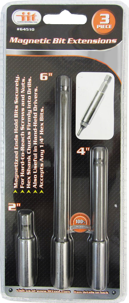 IIT 3pc MAGNETIC BIT EXTENSIONS