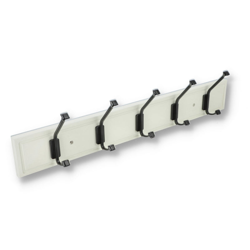 64605CB-CROWN 5 HOOK WALL MOUNT COAT RACK 27''