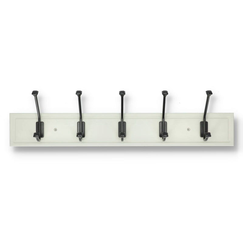 64605CB-CROWN 5 HOOK WALL MOUNT COAT RACK 27''