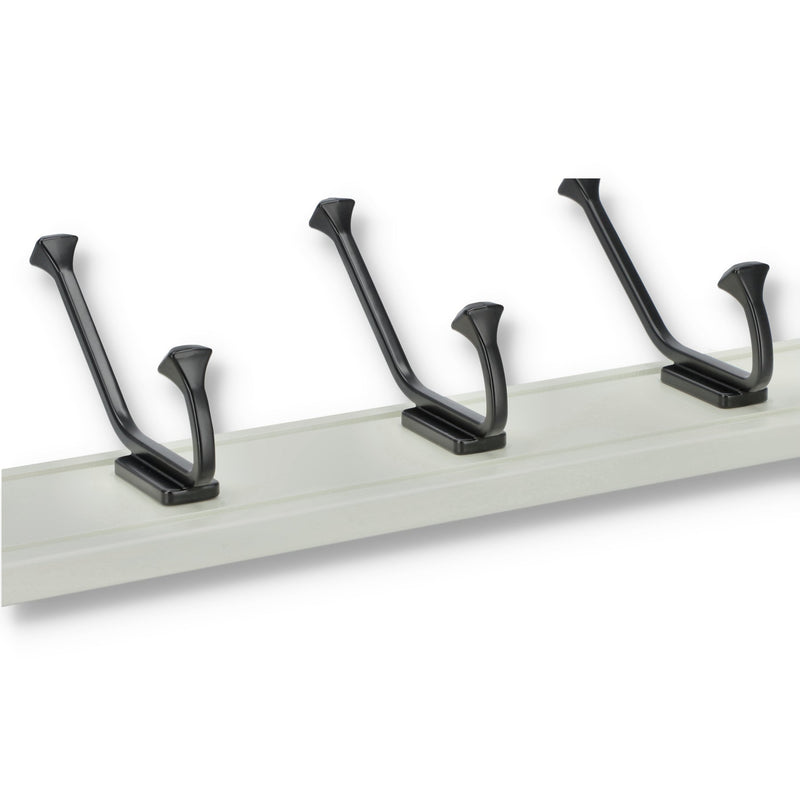 64605CB-CROWN 5 HOOK WALL MOUNT COAT RACK 27''