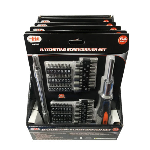 IIT 64pc RATCHETING DRIVER SET