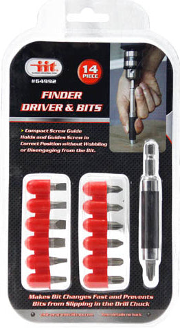 IIT 14pc FINDER DRIVER & BITS