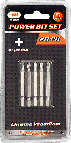 65060-IIT 5pc #0 PHILLIPS BIT SET -CRV