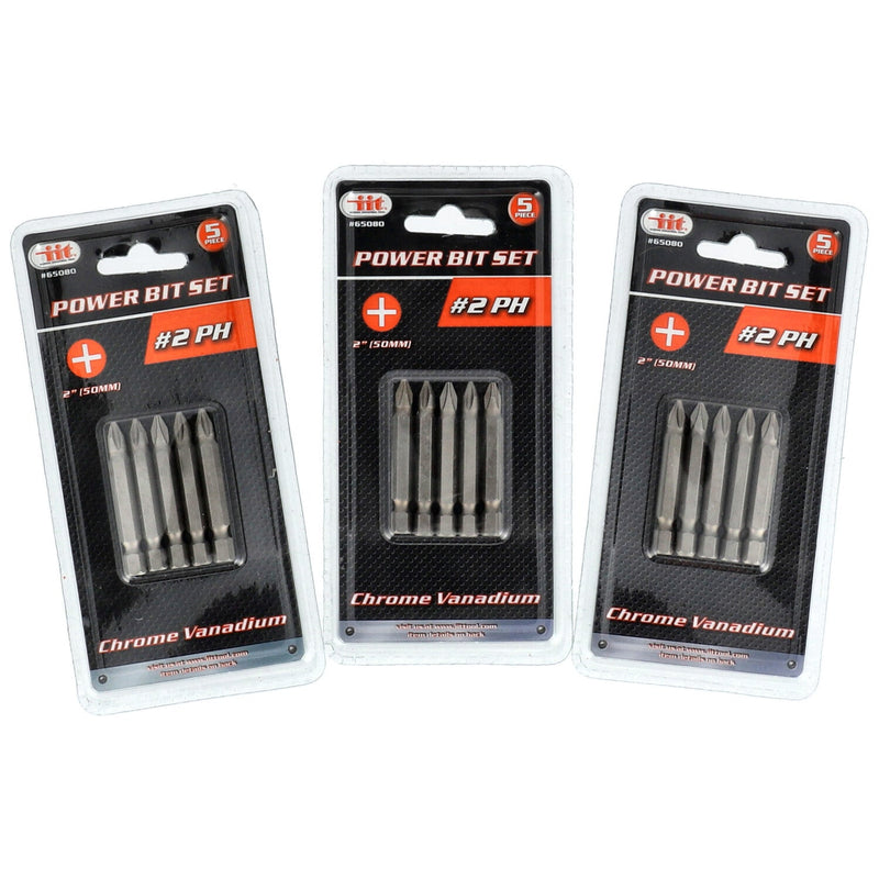 65080-IIT 5pc #2 PHILLIPS BIT SET-CRV