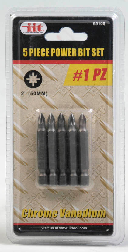 65100-IIT 5pc #1 POZI BIT SET -CRV