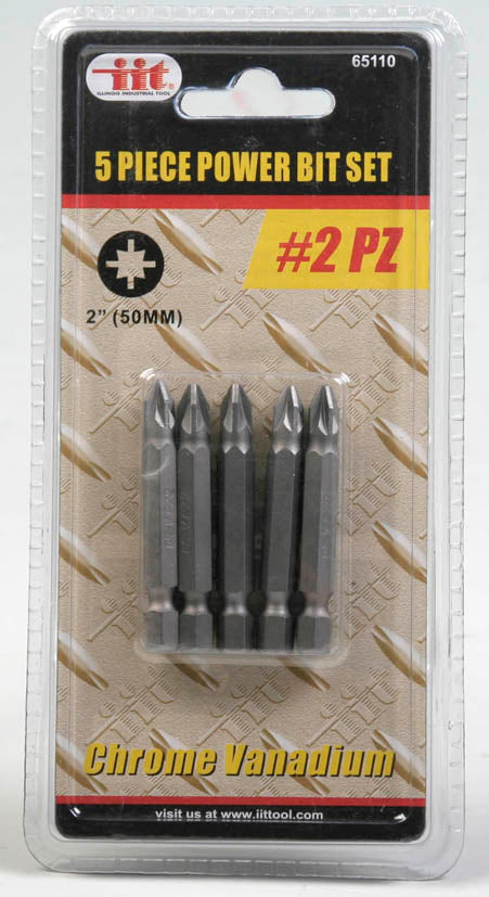 65110-IIT 5pc #2 POZI BIT SET -CRV