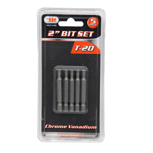 IIT 5pc T-20 2''POWER BIT SET -CRV