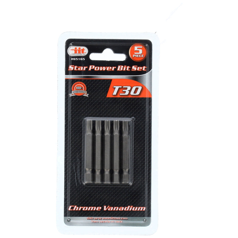 IIT 5PC T30 POWER BIT SET- CRV