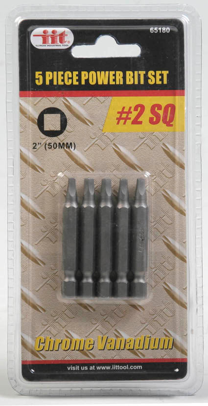 IIT 5pc #2 SQUARE BIT SET-CRV