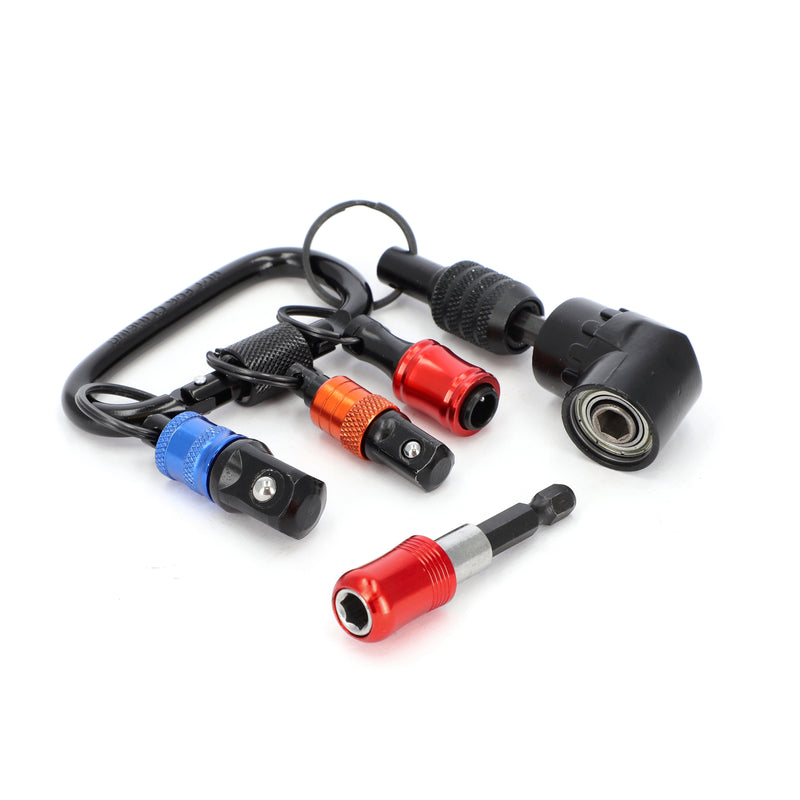 IIT 6PC RIGHT ANGLE SCREWDRIVER POWER TOOL ACCESSORY SET