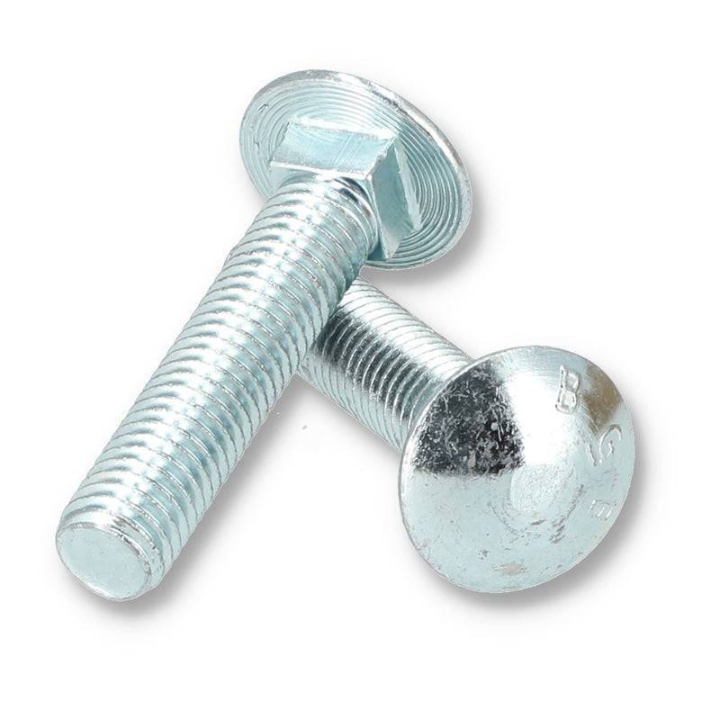 CROWN 20PK 2-1/2'' CARRIAGE BOLTS COARSE 1/2x13 ZINC PLATED