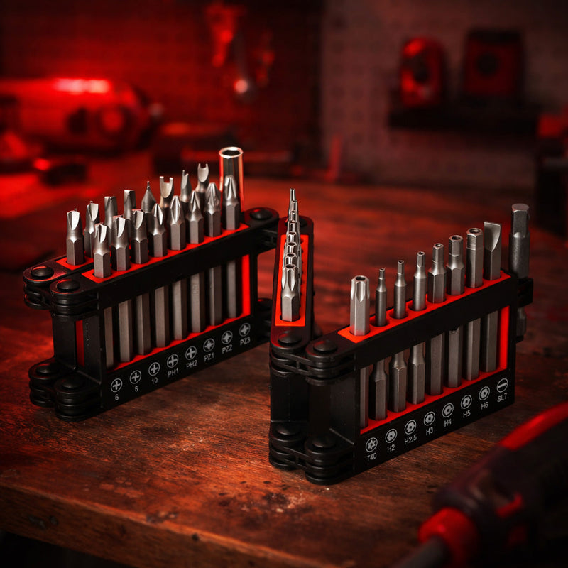 IIT PRO 34PC 3'' SECURITY POWER BIT SET WITH QUAD FOLD BIT HOLDER