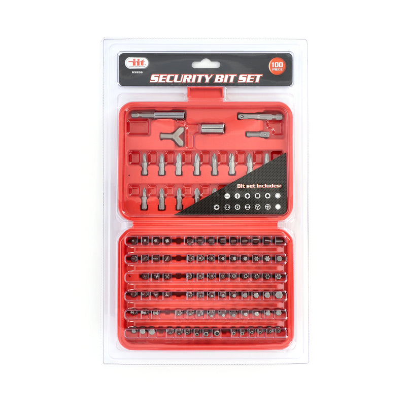 IIT 100PC SECURITY BIT SET WITH STORAGE CASE