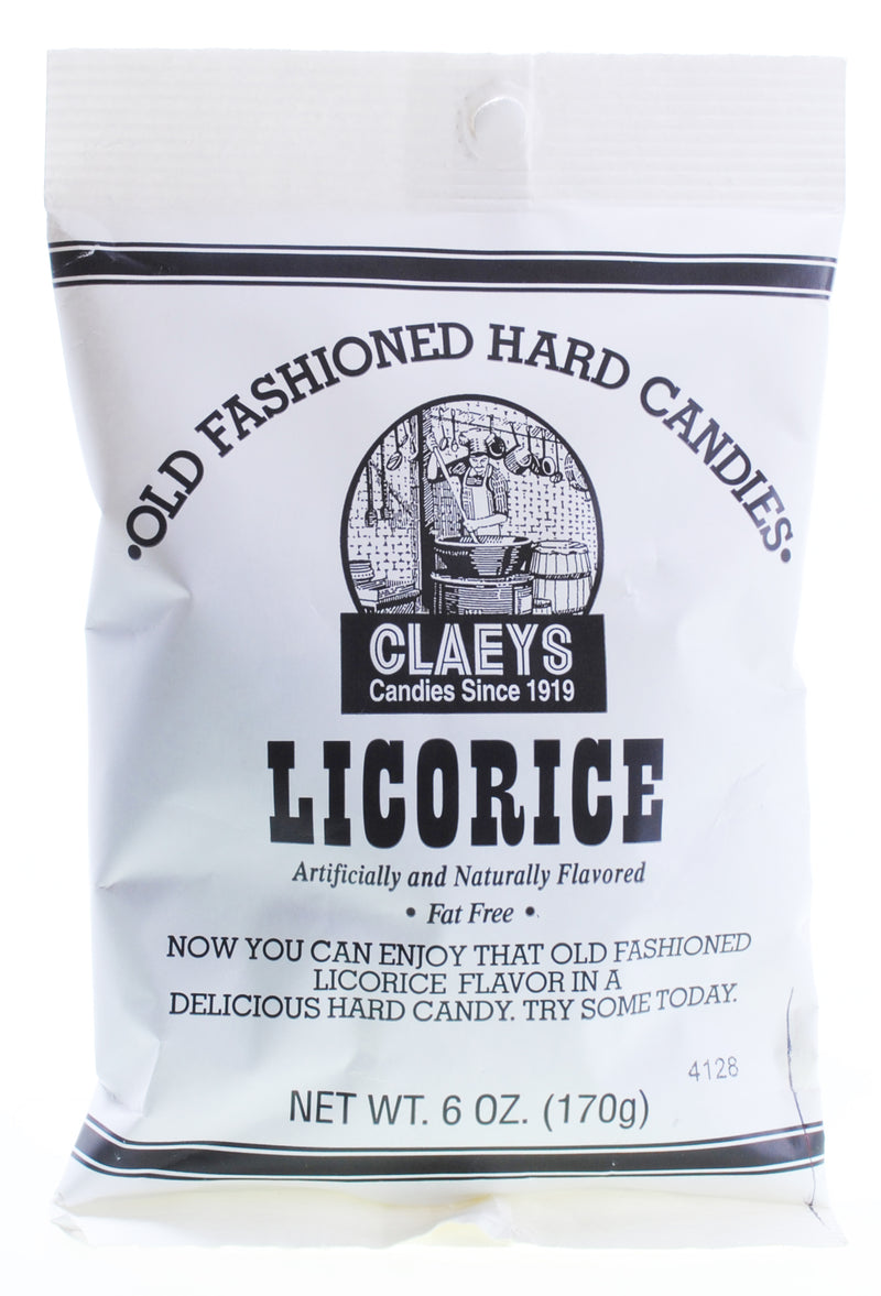 CLAEYS LICORICE HARD CANDY -PEG BAG