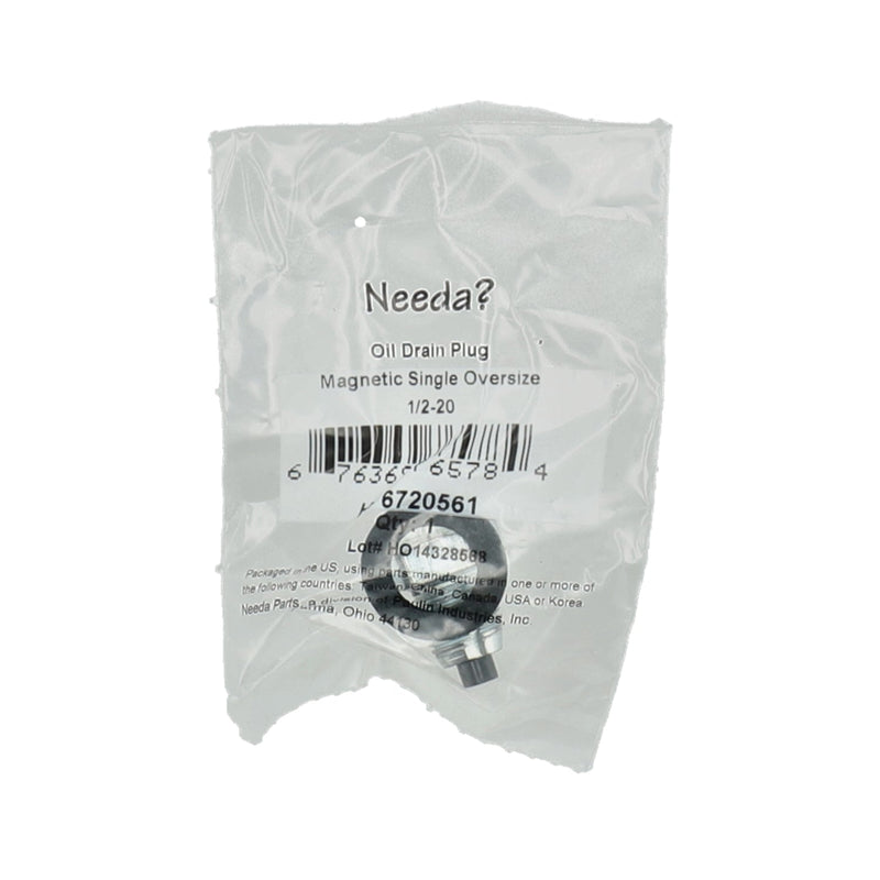 HILLMAN OIL DRAIN PLUG MAGNETIC SINGLE OVERSIZE 1/2-20