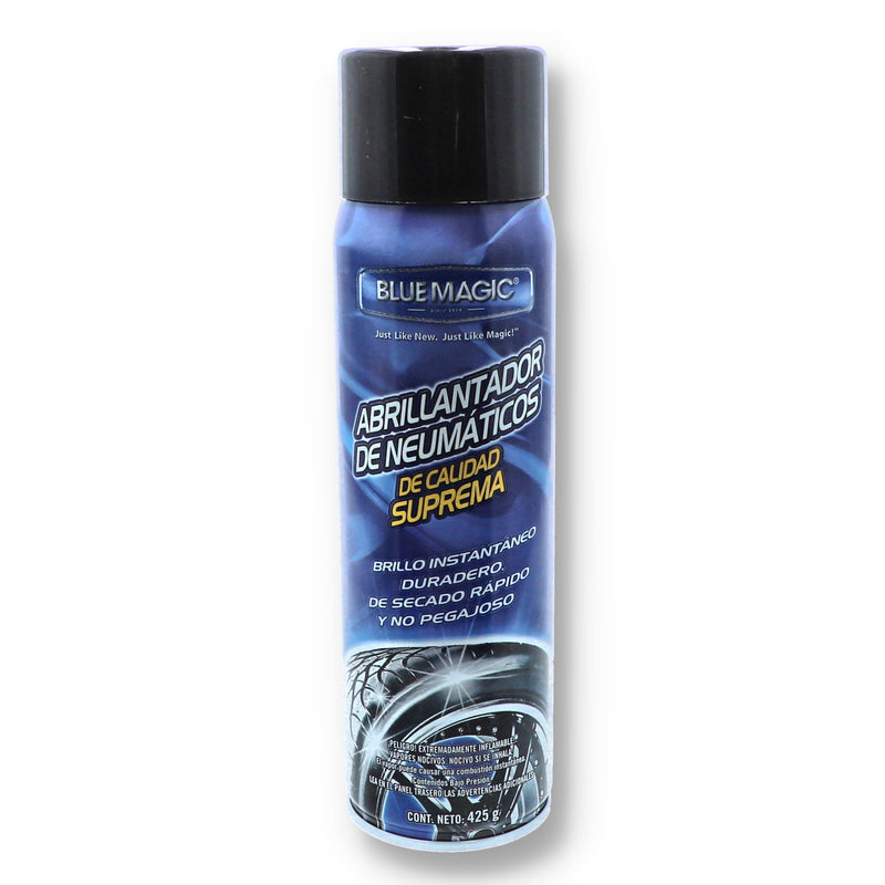 BLUE MAGIC 425G AEROSOL TIRE SHINE SPRAY SPANISH LABEL