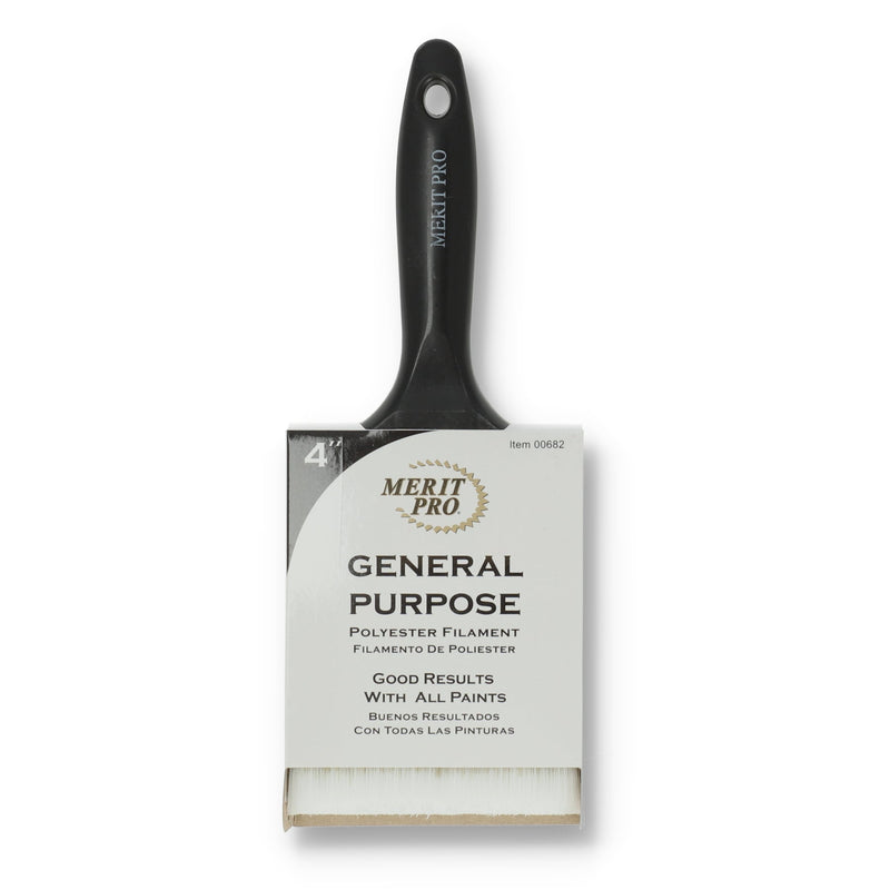 MERIT PRO 4'' GENERAL PURPOSE PAINT BRUSH POLYESTER FILAMENTS