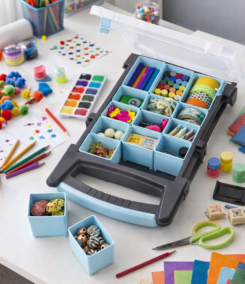 ARTBIN QUICK VIEW STORAGE BOX WITH 15 REMOVABLE BINS