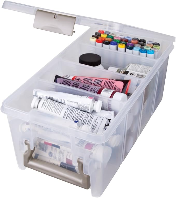 ARTBIN SUPER SATCHEL CRAFT ORGANIZER WITH REMOVABLE DIVIDERS