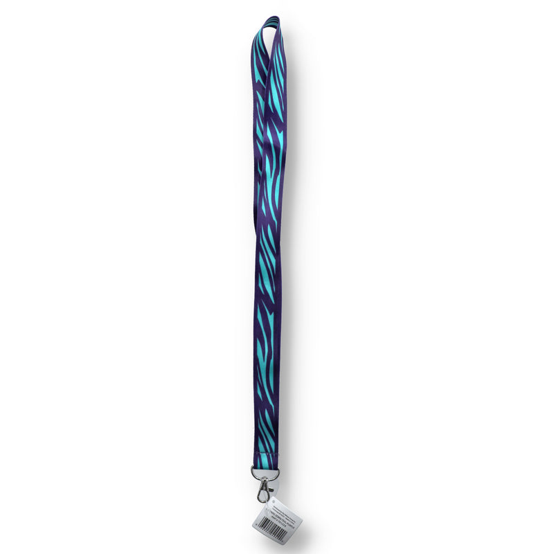 LANYARD-ZEBRA-TEAL PURPLE