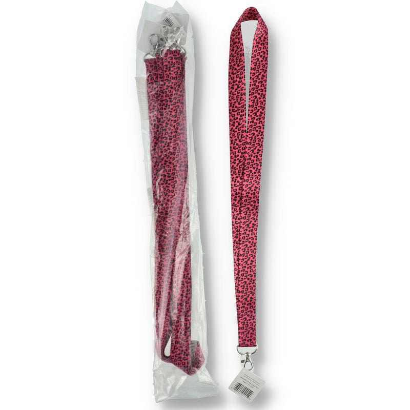 PINK CHEETAH LANYARD