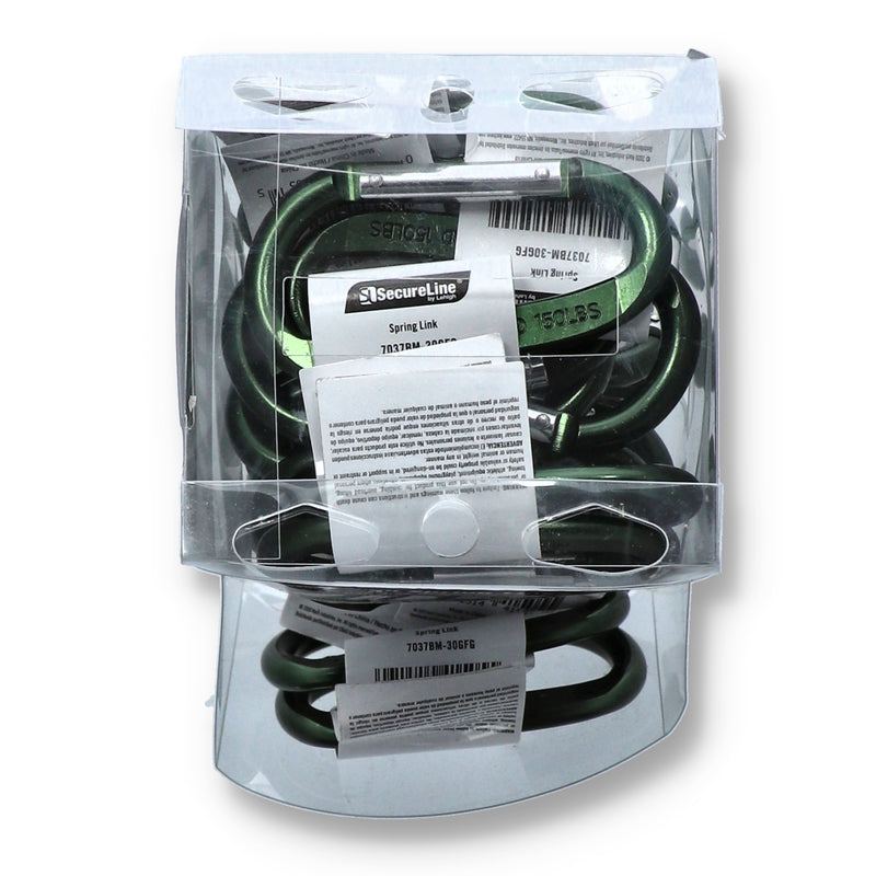 3" GREEN ALUMINUM SPRING LINK 150lb SWL