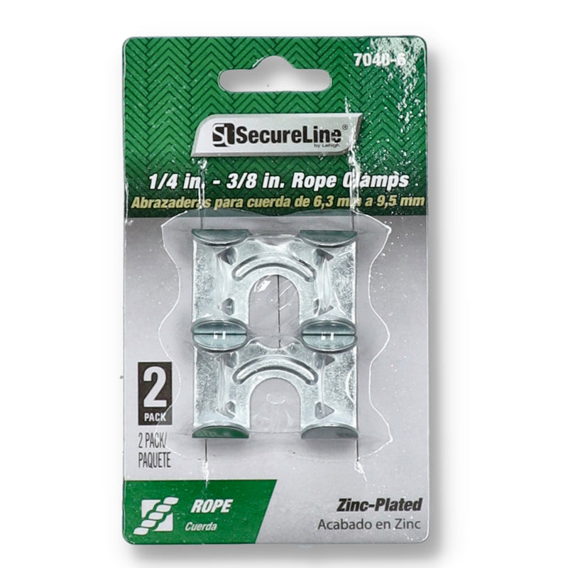 2PK 1/4-3/8'' ROPE CLAMPS