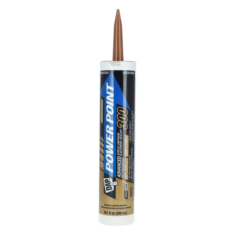 DAP POWER POINT 300 ADVANCED ACRYLIC URETHANE ELASTOMERIC SEALANT WOODSTONE