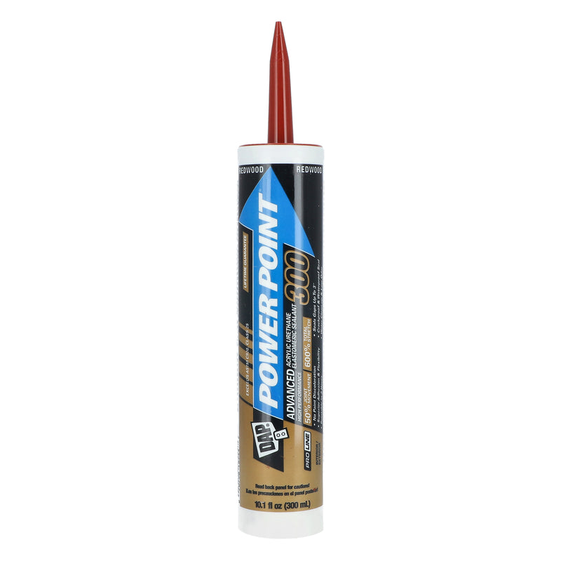 DAP POWER POINT 300 ADVANCED ACRYLIC URETHANE ELASTOMERIC SEALANT REDWOOD