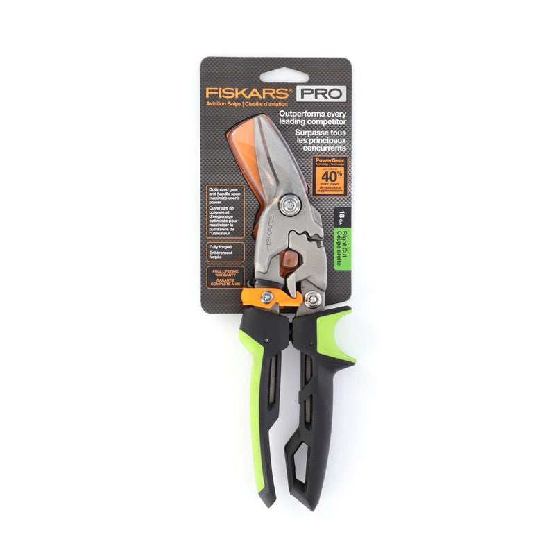 FISKARS PRO OFFSET AVIATION SNIP RIGHT CUT