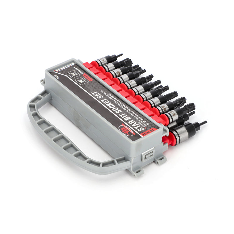 IIT PRO 18PC 1/4 & 3/8'' DRIVE STAR BIT SOCKETS RACK