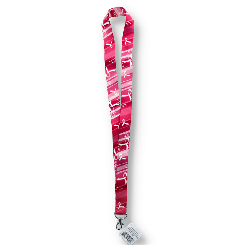 712437H-LANYARD PINK BREAST CANCER AWARENESS