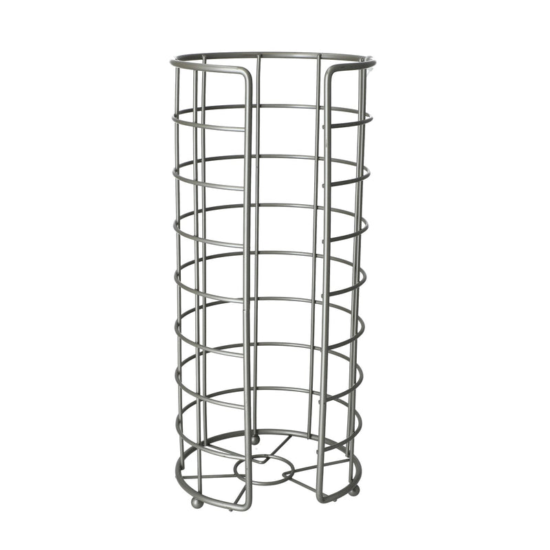 JACKSON SUPPLIES 6x13.5'' FREE STANDING TOILET PAPER HOLDER -BRUSHED NICKEL