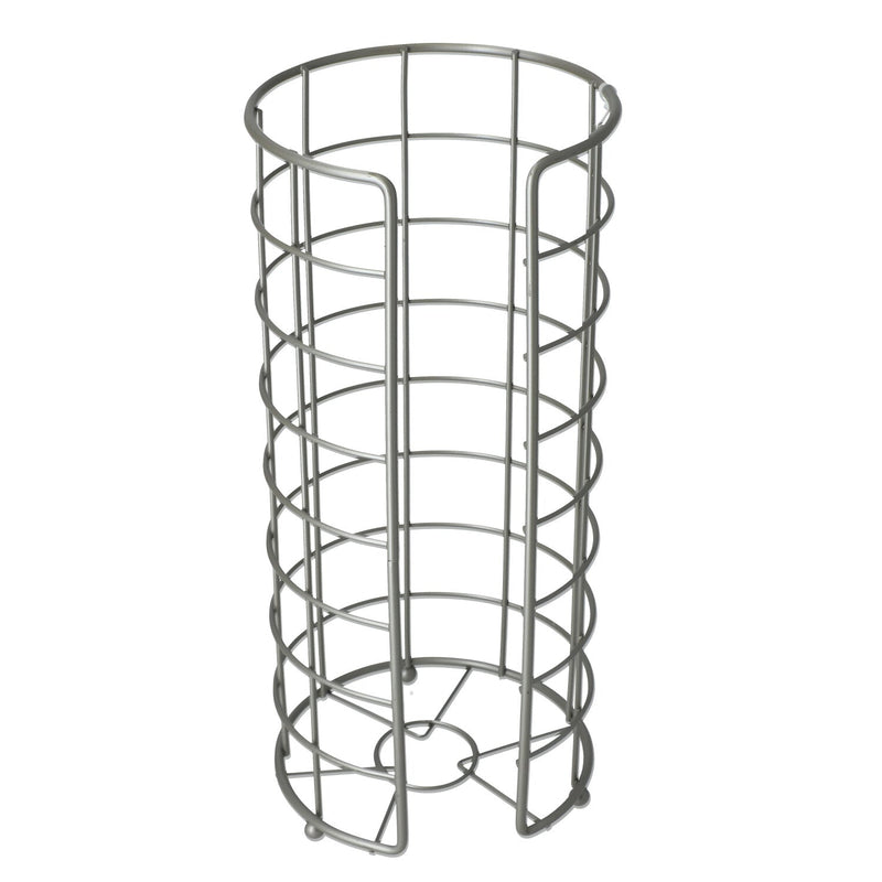 JACKSON SUPPLIES 6x13.5'' FREE STANDING TOILET PAPER HOLDER -BRUSHED NICKEL