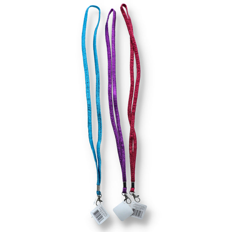 SMALL LANYARD GLITTER PINK-BLUE-PURPLE
