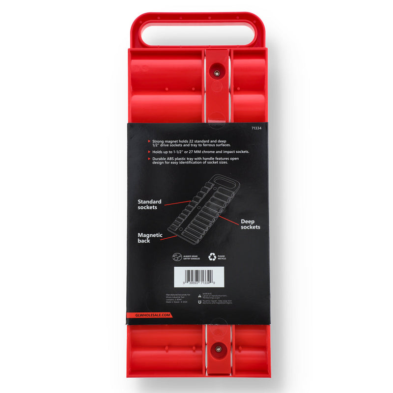 MAGNETIC DEEP SOCKET TRAY 1/2'' DRIVE