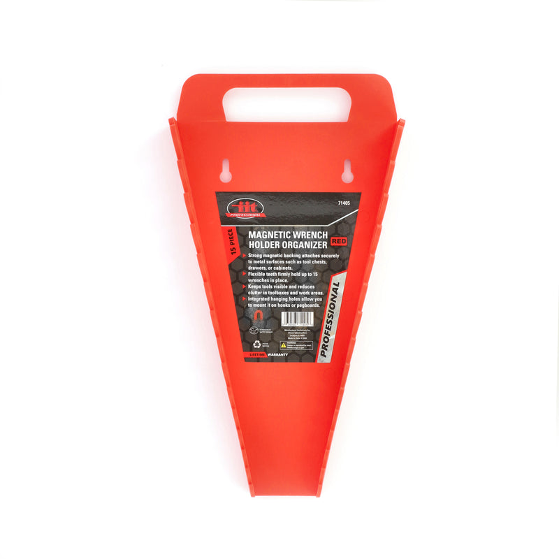 IIT PRO 15PC RED MAGNETIC WRENCH HOLDER & ORGANIZER