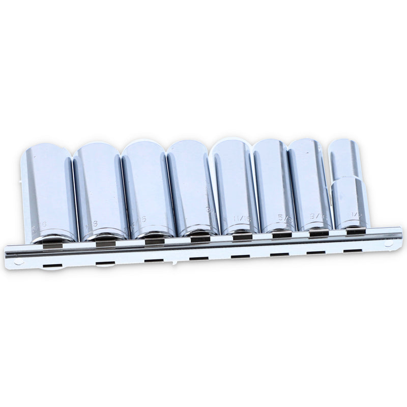 IIT 9PC 3/8'' DRIVE DEEP CHROME SOCKETS SAE