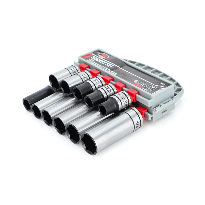 IIT PRO 11PC 1/2'' DRIVE CRV DEEP & SHALLOW SOCKET RACK