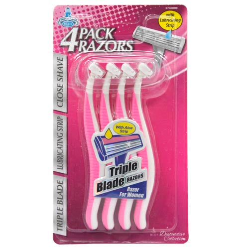 4pc WOMENS TRI-BLADE RAZORS