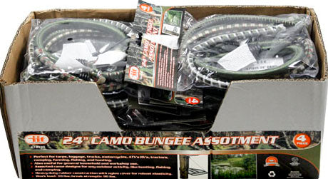 IIT 4pc 24'' CAMO BUNGEE ASSORTMENT