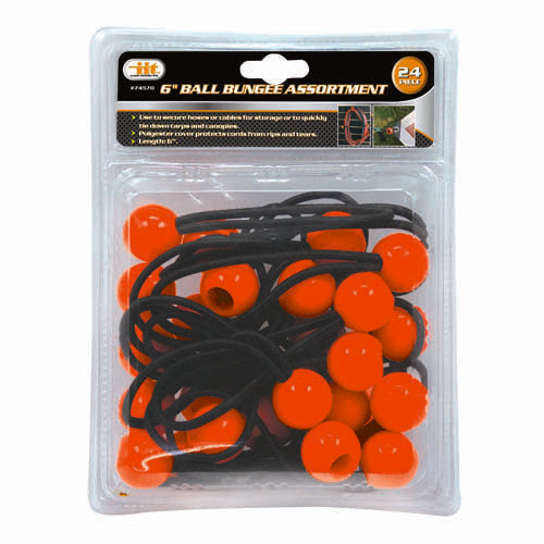 IIT 24pc 6'' BALL BUNGEE ASSORTMENT
