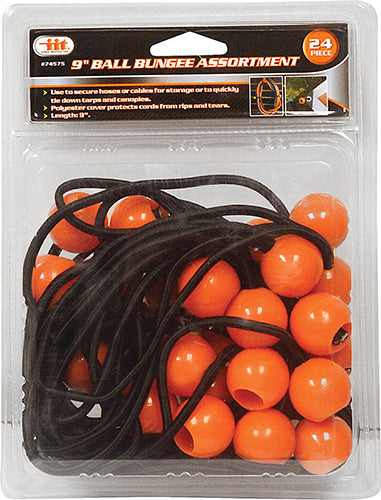 IIT 24pc 9'' BALL BUNGEE ASSORTMENT