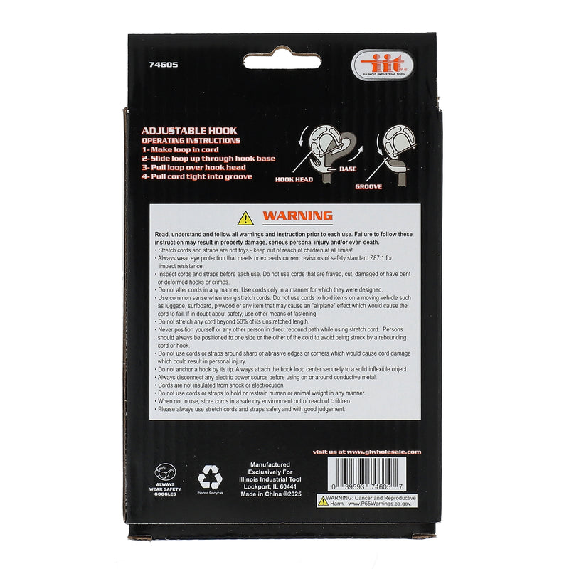 IIT 20 PACK BUNGEE CORD & ACCESSORIES