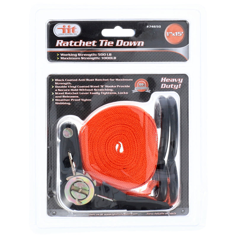 IIT 1''x15' RATCHET TIE DOWN