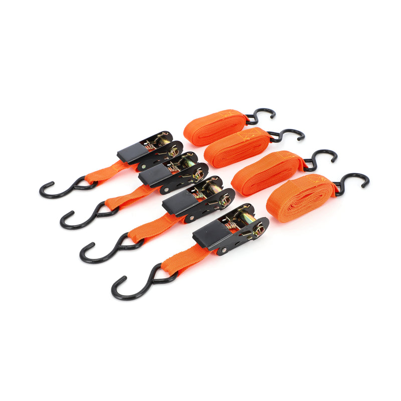 IIT 4pc 1'' x 15' RATCHET TIE DOWN