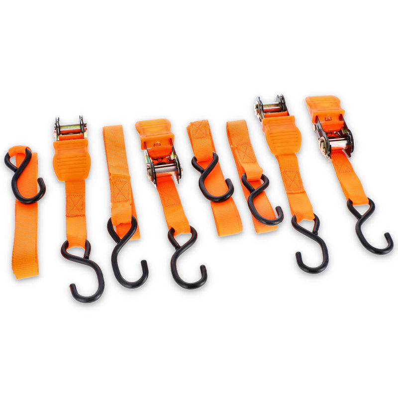 use #74681 4pc 1''x15' RATCHET TIE DOWN SET